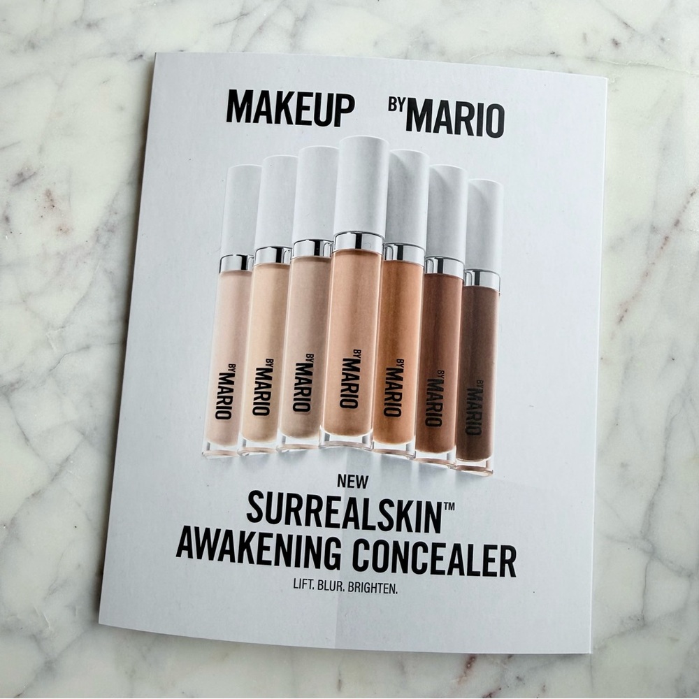 Makeup by Mario SurrealSkin Concealer Collection Sample Card